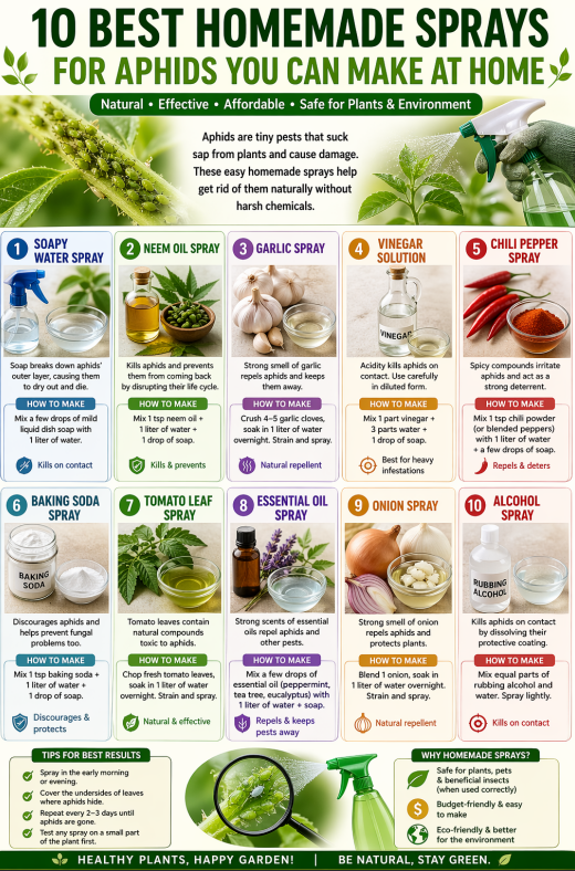5 Homemade Spray for Aphids you can make Now