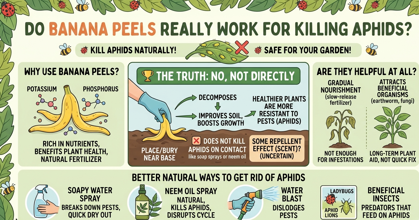 Do banana peels really work for killing aphids